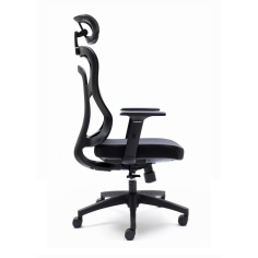 Silla ergonómica CALI de Euromof, en acabado negro