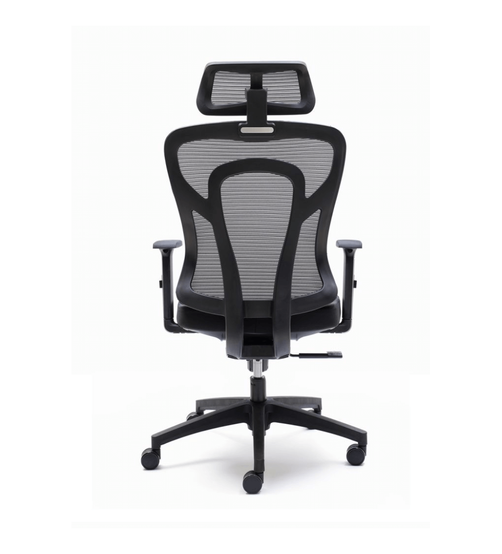 Silla ergonómica CALI de Euromof, en acabado negro-3 Silla ergonómica CALI de Euromof, en acabado negro-3