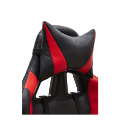 Silla ergonómica GAMER ARCADE de Euromof en acabado negro y rojo