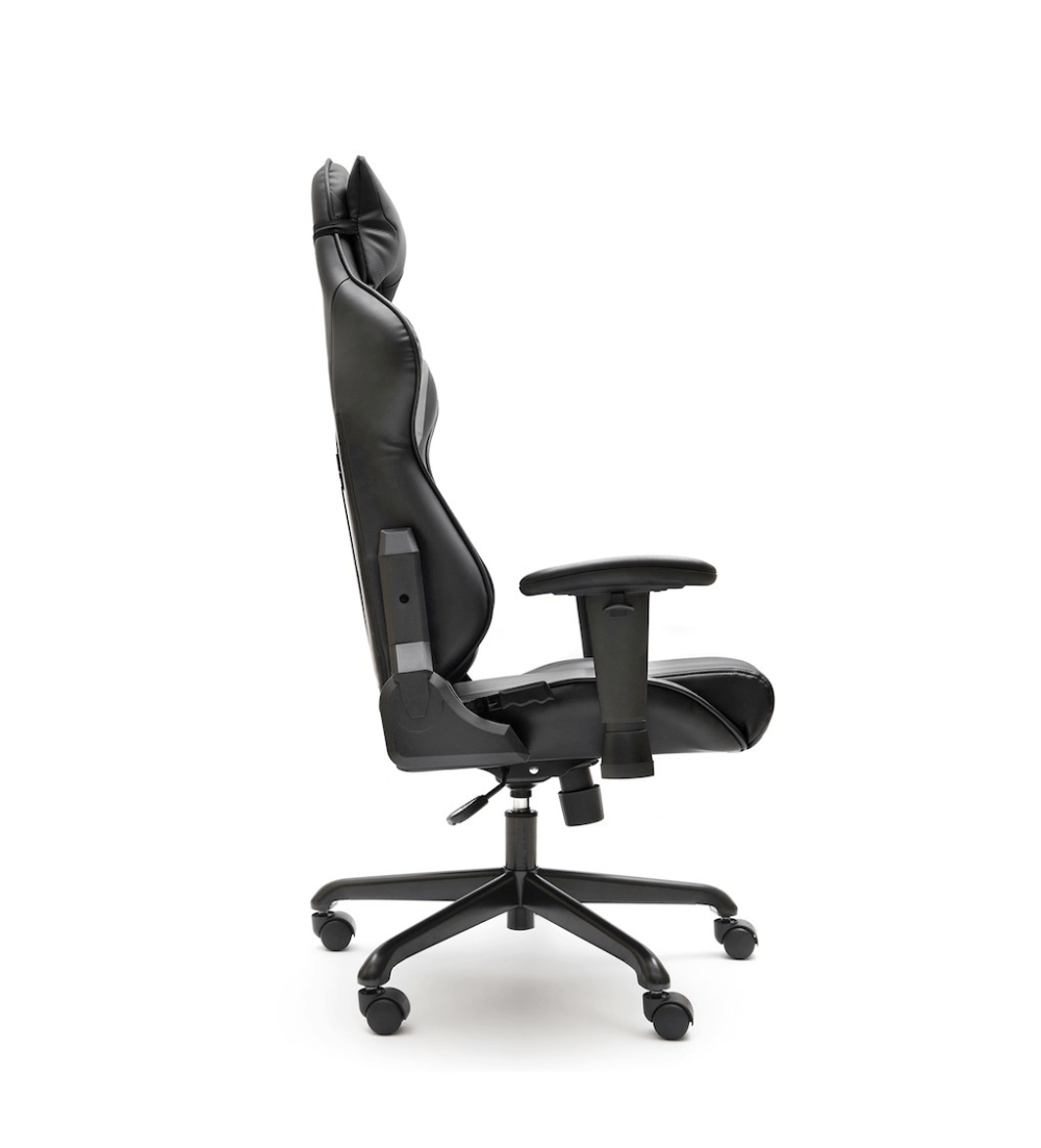 Silla ergonómica GAMER MAGNUM de Euromof en acabado negro