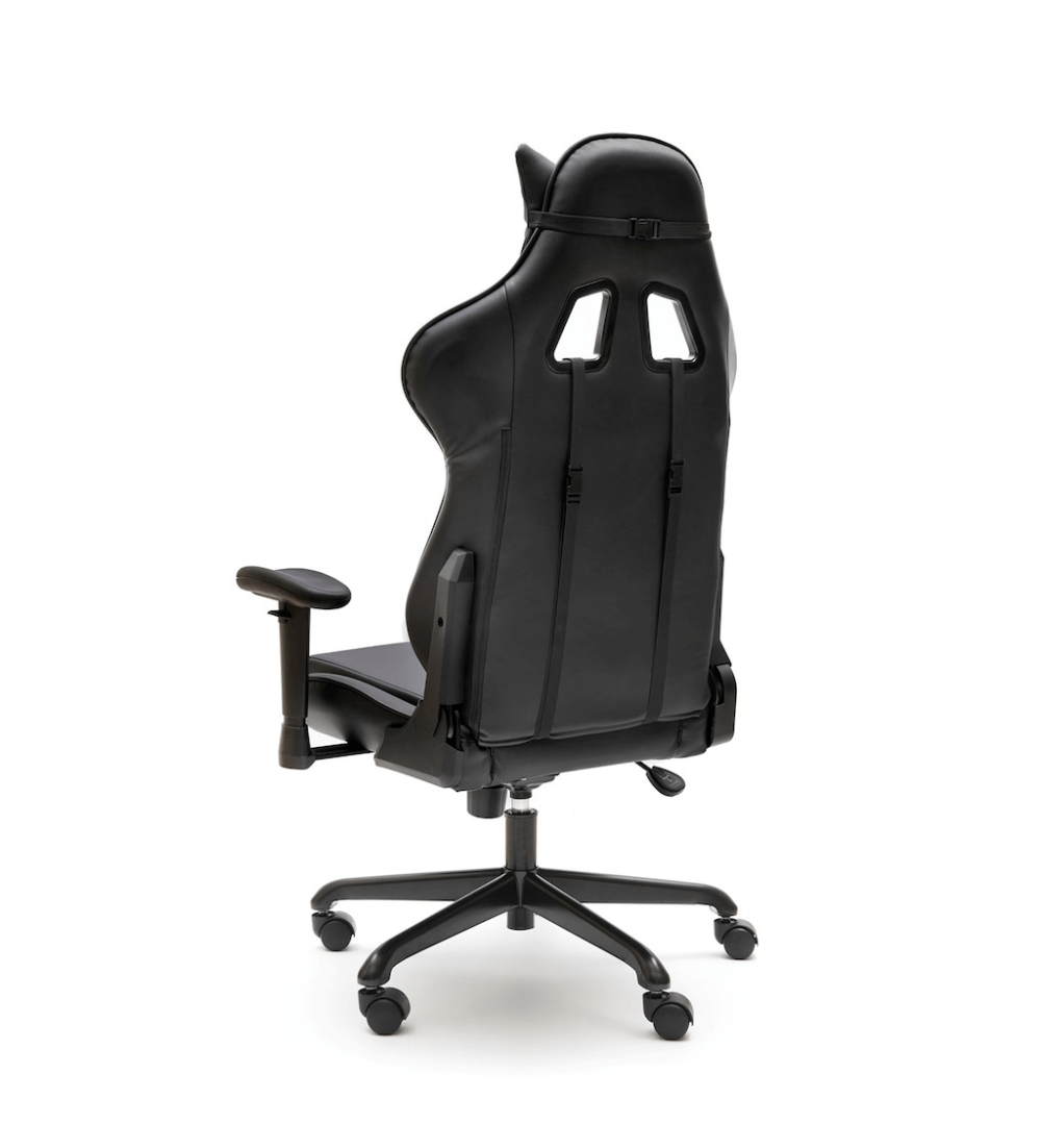 Silla ergonómica GAMER MAGNUM de Euromof en acabado negro
