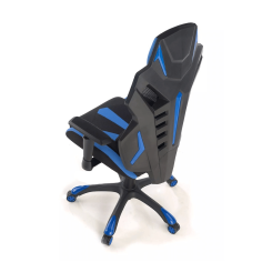Silla ergonómica GAMER GALAXY de Euromof en acabado negro y azul