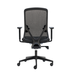 Silla ergonómica LYON de Euromof, en acabado negro