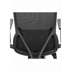 Silla ergonómica LYON de Euromof, en acabado negro