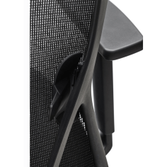 Silla ergonómica LYON de Euromof, en acabado negro