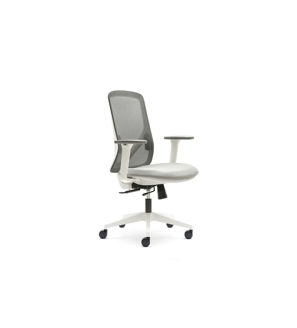 Silla ergonómica LYON de Euromof, en acabado blanco Silla ergonómica LYON de Euromof, en acabado blanco