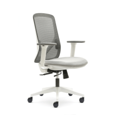 Silla ergonómica LYON de Euromof, en acabado blanco