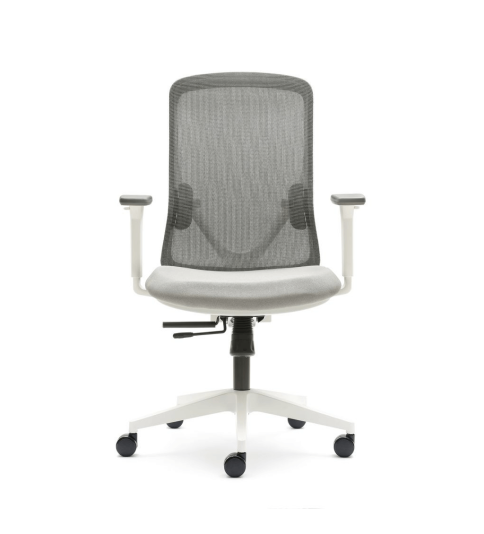 Silla ergonómica LYON de Euromof, en acabado blanco-0