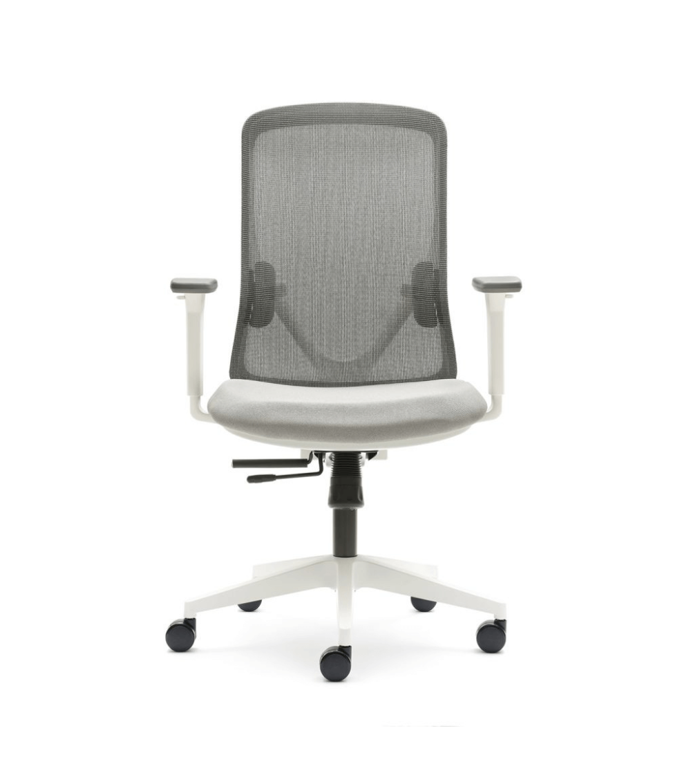 Silla ergonómica LYON de Euromof, en acabado blanco-0 Silla ergonómica LYON de Euromof, en acabado blanco-0
