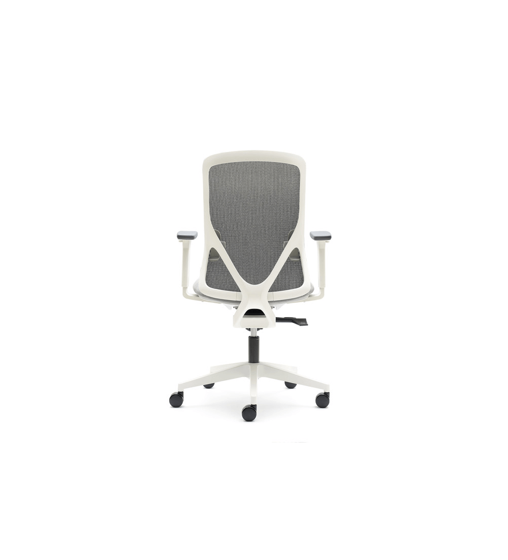 Silla ergonómica LYON de Euromof, en acabado blanco-1 Silla ergonómica LYON de Euromof, en acabado blanco-1
