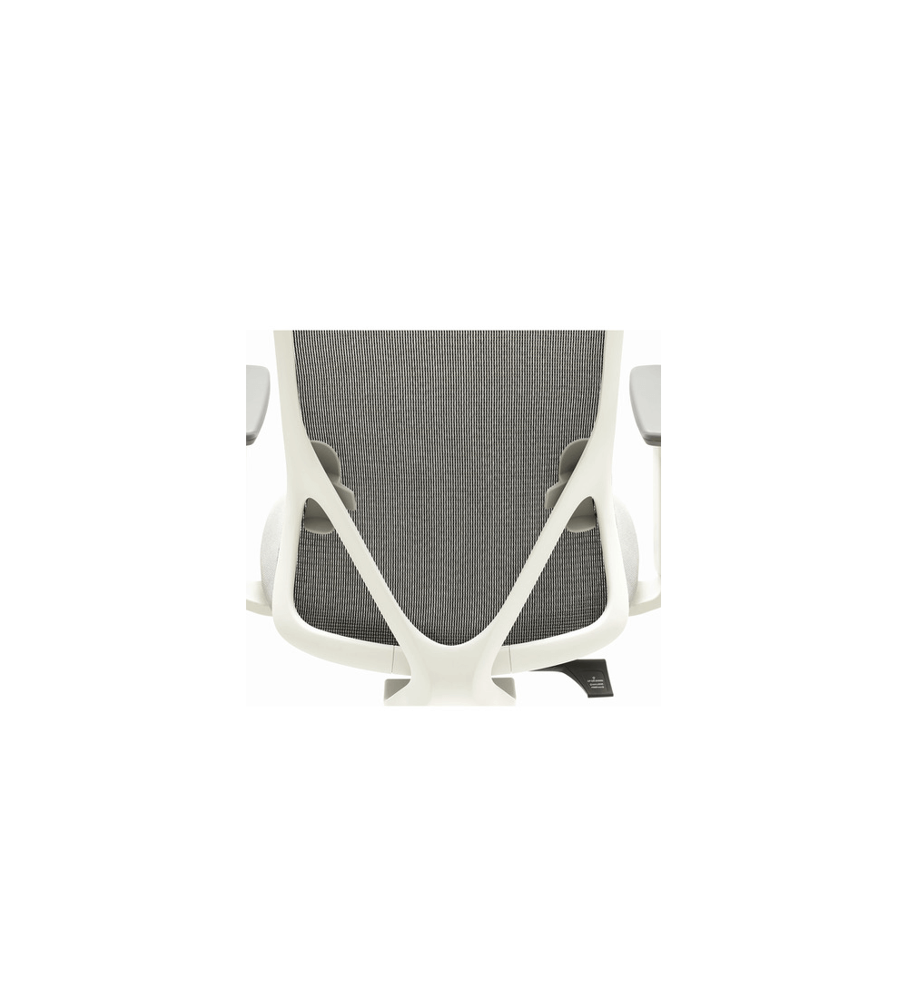 Silla ergonómica LYON de Euromof, en acabado blanco-4 Silla ergonómica LYON de Euromof, en acabado blanco-4
