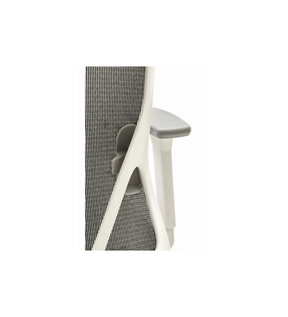 Silla ergonómica LYON de Euromof, en acabado blanco-5 Silla ergonómica LYON de Euromof, en acabado blanco-5