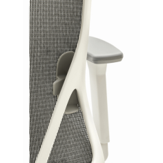 Silla ergonómica LYON de Euromof, en acabado blanco