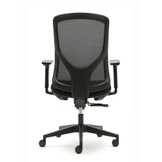 Silla ergonómica NANTES de Euromof, en acabado negro
