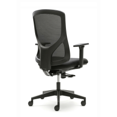 Silla ergonómica NANTES de Euromof, en acabado negro