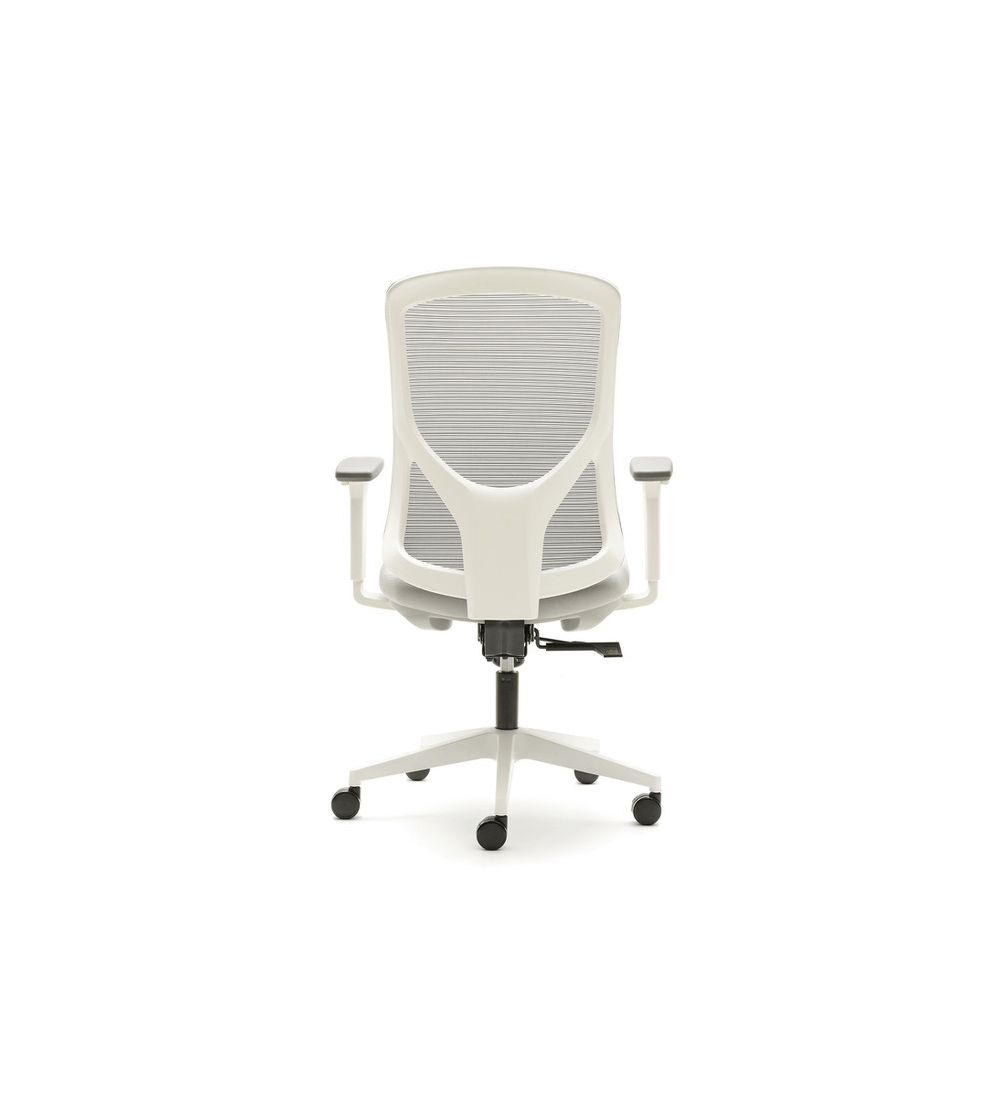 Silla ergonómica NANTES de Euromof, en acabado blanco-1 Silla ergonómica NANTES de Euromof, en acabado blanco-1