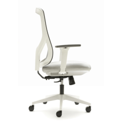 Silla ergonómica NANTES de Euromof, en acabado blanco