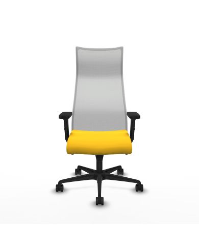 Silla Ergonómica Albacete sincro blanca brazos 2D base