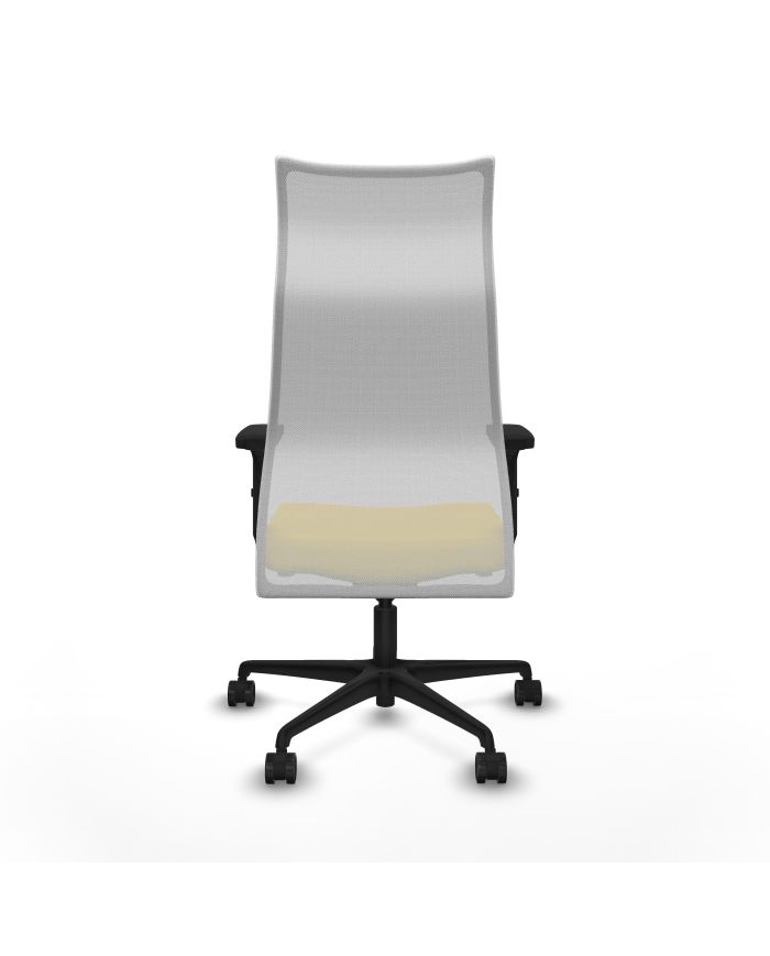 Silla Ergonómica Albacete sincro blanca brazos 2D base nailon