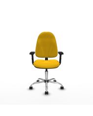Silla Ergonómica Algarra CP bali brazos 2D base cromada