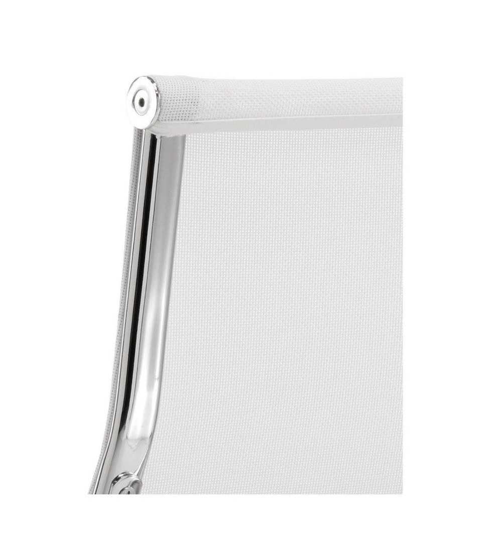 Silla confidente de oficina BERLIN de Euromof, en acabado malla blanca-1 Silla confidente de oficina BERLIN de Euromof, en acabado malla blanca-1