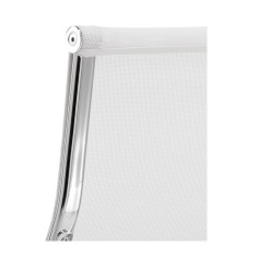 Silla confidente de oficina BERLIN de Euromof, en acabado malla blanca
