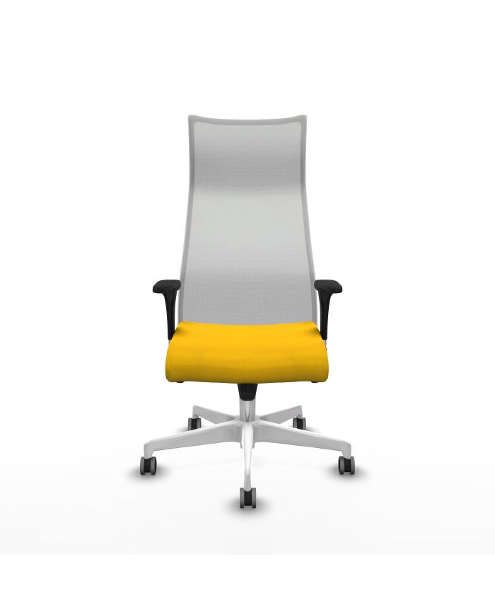 Silla Ergonómica Albacete sincro blanca bali brazos 1D base blanca