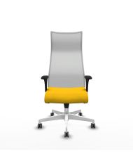 Silla Ergonómica Albacete sincro blanca bali brazos 1D base blanca