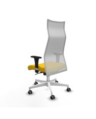 Silla Ergonómica Albacete sincro blanca bali brazos 1D base blanca