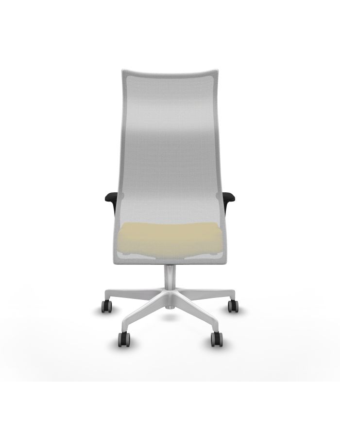 Silla Ergonómica Albacete sincro blanca bali brazos 1D base blanca