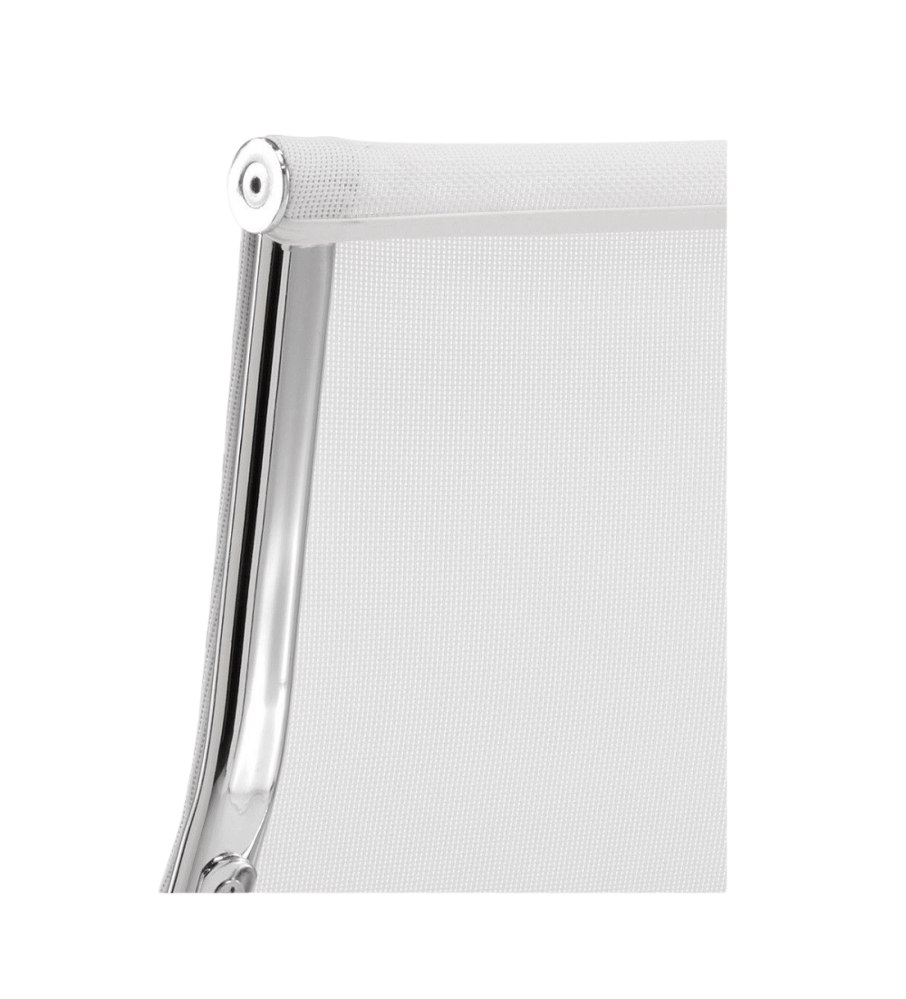 Silla de oficina BERLIN bajo de Euromof, en acabado malla blanca-1 Silla de oficina BERLIN bajo de Euromof, en acabado malla blanca-1