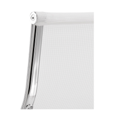 Silla de oficina BERLIN bajo de Euromof, en acabado malla blanca