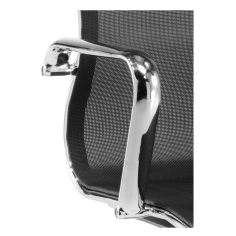 Silla de oficina BERLIN bajo de Euromof, en acabado malla negra