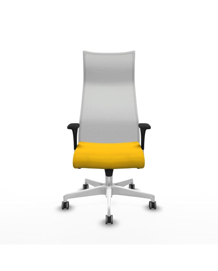 Silla Ergonómica Albacete XL sincro blanca bali brazos 1D base blanca