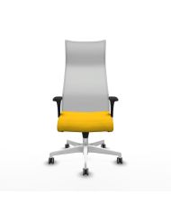 Silla Ergonómica Albacete XL sincro blanca bali brazos 1D base blanca