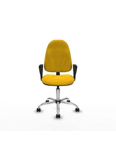 Silla Ergonómica Algarra CP bali brazos fijos base cromada