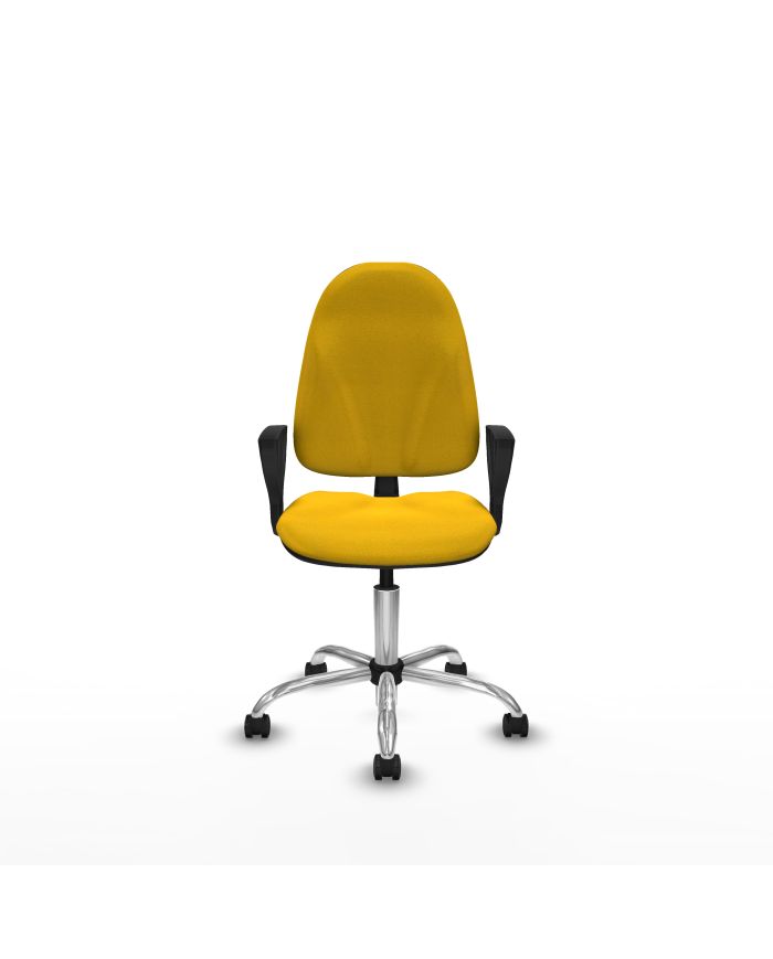 Silla Ergonómica Algarra CP bali brazos fijos base cromada