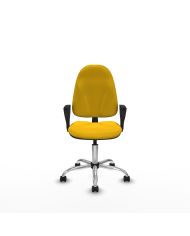 Silla Ergonómica Algarra CP bali brazos fijos base cromada
