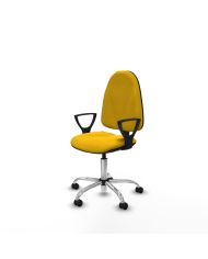 Silla Ergonómica Algarra CP bali brazos fijos base cromada
