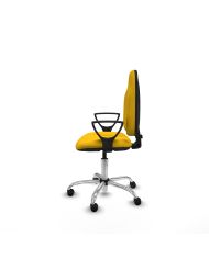 Silla Ergonómica Algarra CP bali brazos fijos base cromada