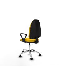 Silla Ergonómica Algarra CP bali brazos fijos base cromada