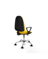 Silla Ergonómica Algarra CP bali brazos fijos base cromada