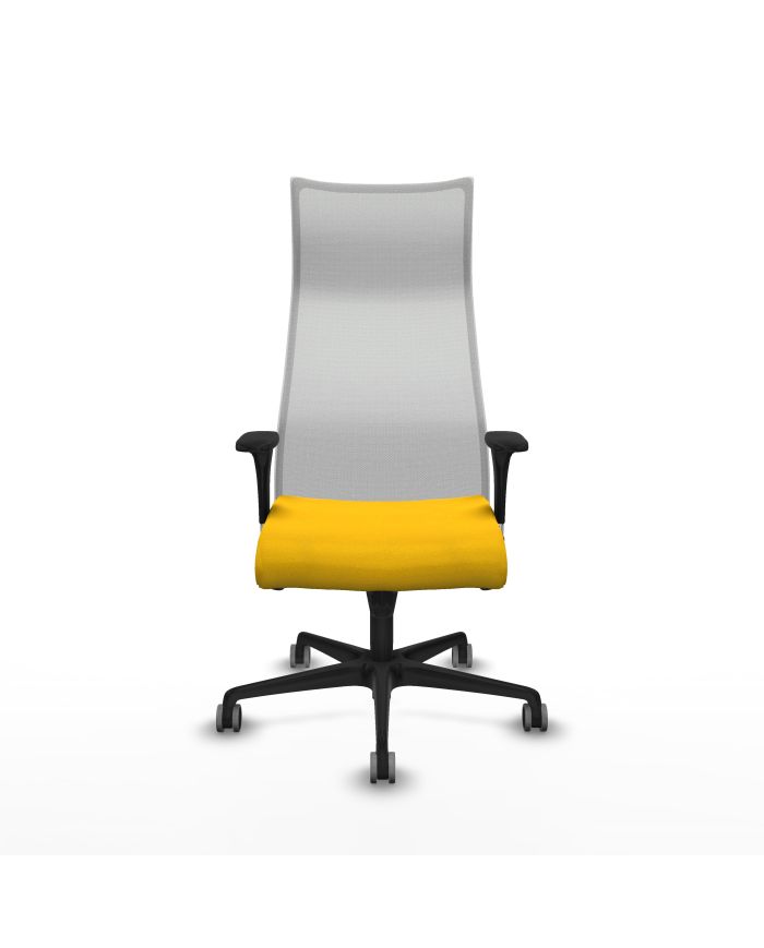 Silla Ergonómica Albacete sincro blanca bali brazos 1D base nailon