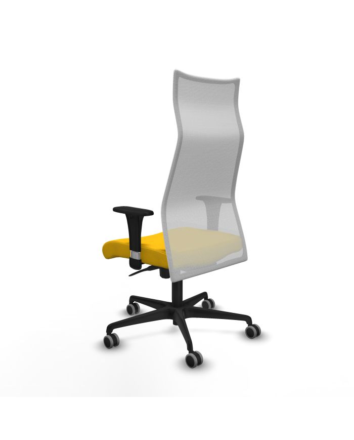 Silla Ergonómica Albacete sincro blanca bali brazos 1D base nailon