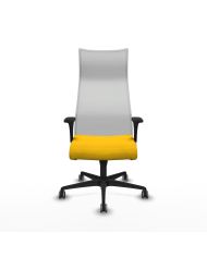 Silla Ergonómica Albacete XL sincro blanca bali brazos 1D base nailon