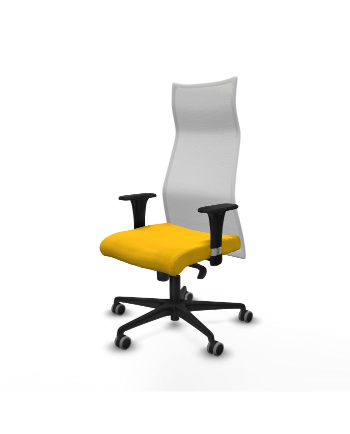 Silla Ergonómica Albacete XL sincro blanca bali brazos 1D base nailon