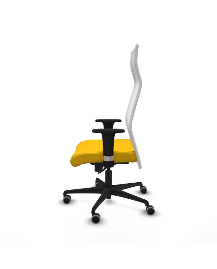 Silla Ergonómica Albacete XL sincro blanca bali brazos 1D base nailon