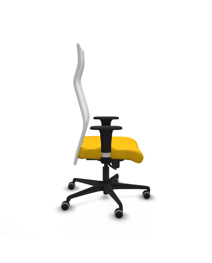 Silla Ergonómica Albacete XL sincro blanca bali brazos 1D base nailon