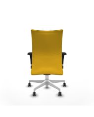 Silla Confidente Albacete confidente XL sincro brazos 1D cromados base blanca