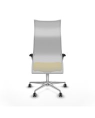 Silla Ergonómica Albacete XL sincro blanca bali brazos 1D base aluminio